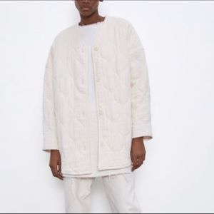 Zara Rustic Quilted Jacket Size Small
